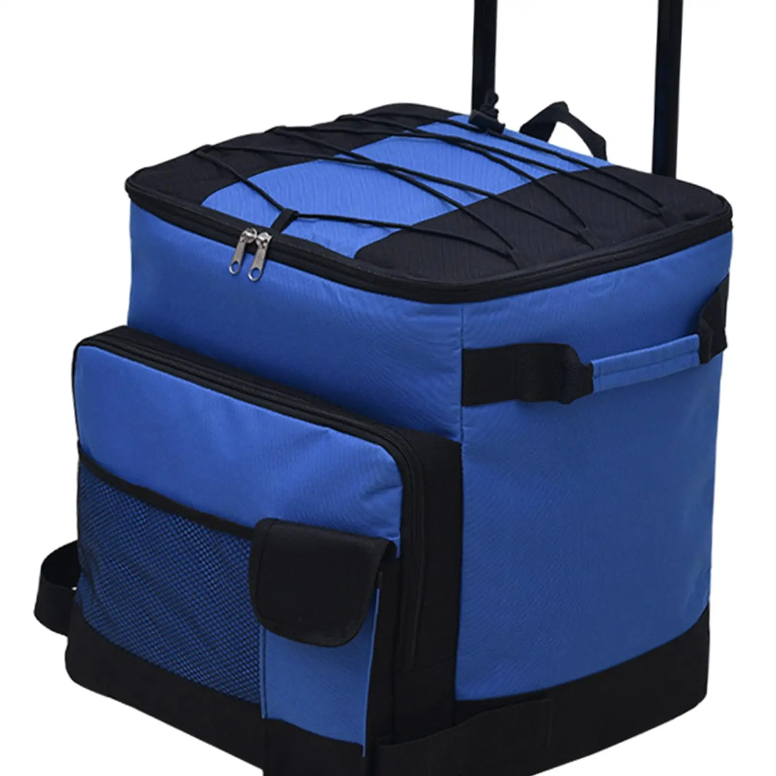Rolling Cooler Cart Cooler Bag Insulated Portable Oxford Leakproof Wheeled Cooler Cool Bag for Office Parks Travel Cars Works view 3