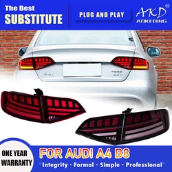 AKD Tail Lamp for Audi A4 B8 LED Tail Light 2009-2012 A4L Rear Fog Brake Turn Signal Automotive Accessories