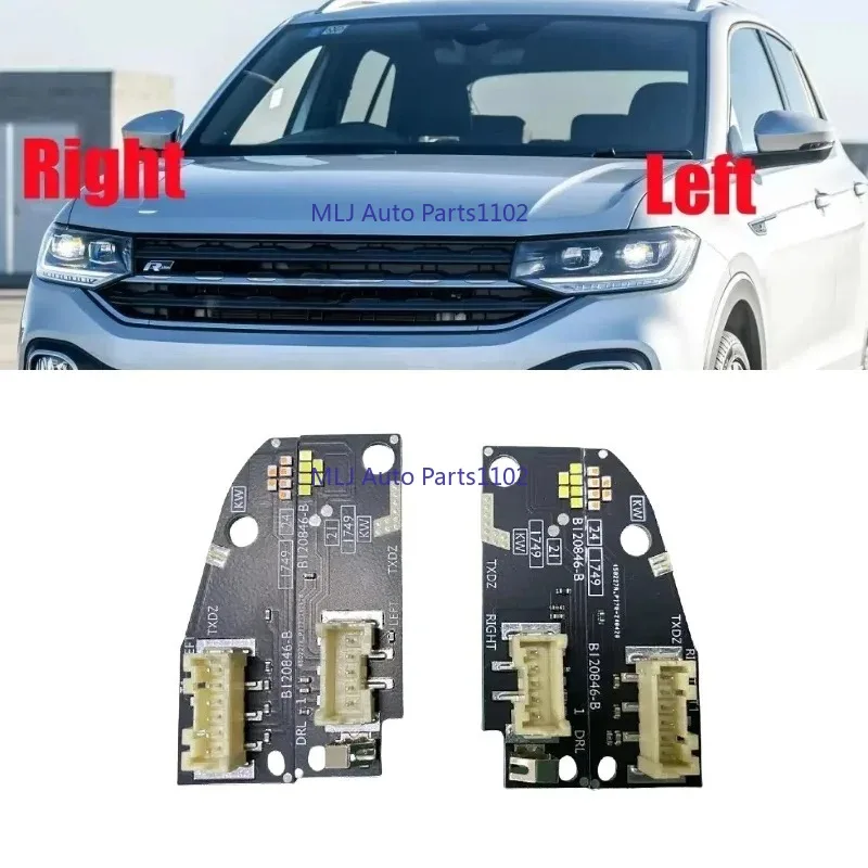

DRL 2GM.998.478 Turn signal Board B120845-B For VW T-CROSS Tcross LED Headlight Module B120846-B 2GM.998.479 White