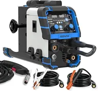 Aluminum MIG Welder 165Amp, Dual Vlotage 110V/220V 5-in-1 Welder Machine Gasless MIG/Gas MAG Aluminum MIG Stick Lift TIG Welding