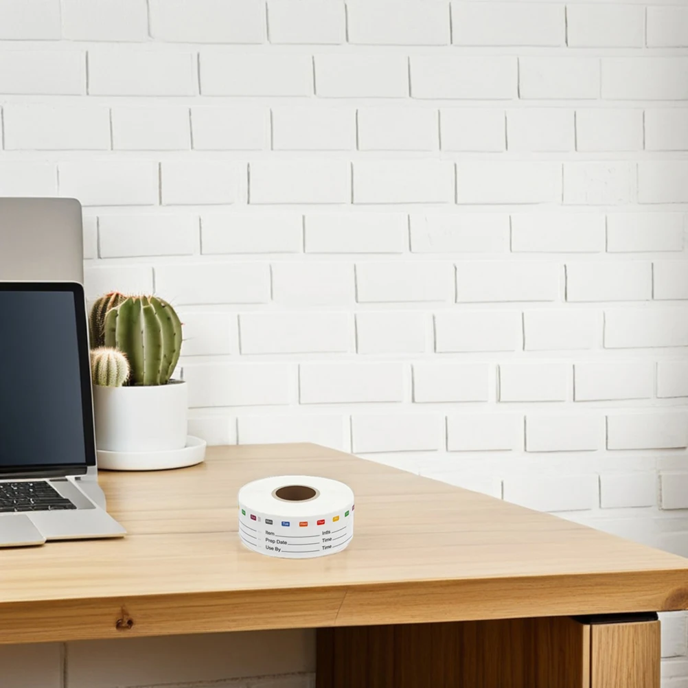 2 Rolls Date Labels for Food Storage Removable Freezer Stickers Container Jar Labeling Pantry Organization Simple Design Optimal