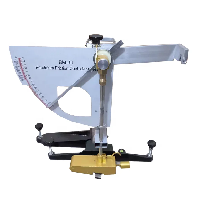 Pendulum Skid Resistance Friction Tester Stainless Steel Floor and Road Surface Characteristics Tester for Field Tests