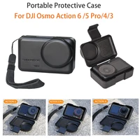Caja protectora portátil para DJI OSMO Action 6/5 Pro/4/3, cubierta protectora antiarañazos, accesorios de carcasa de protección para cámara