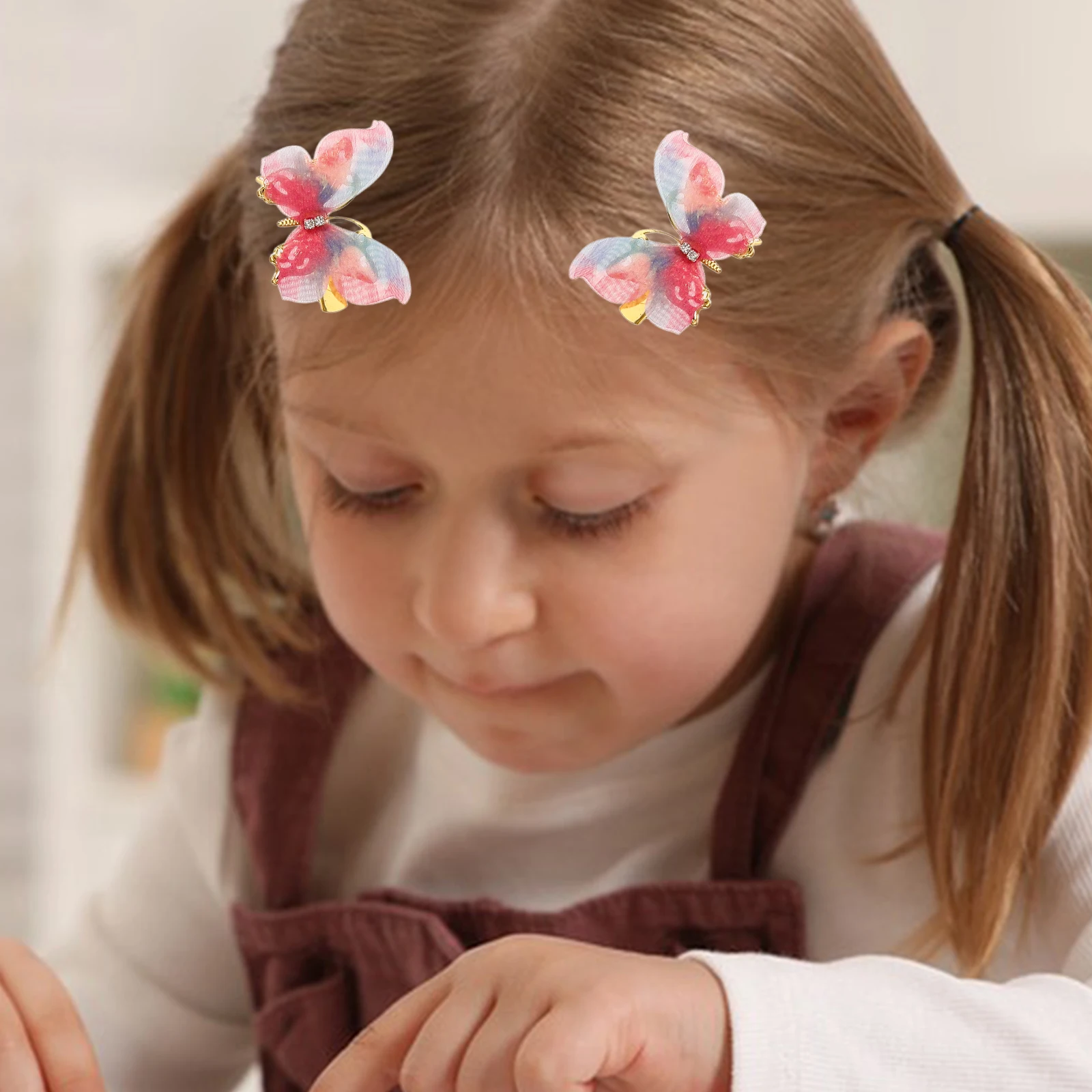 

10pcs Butterfly Hair Clips Cute Little Girl Accessories Hairclip Side Metal Hair Barrettes For Girls