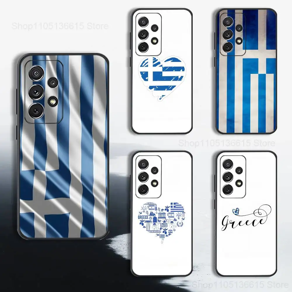 

Greece Art Greek Flag Phone Case For Samsung S25,S24,S23,S22,S21,S20,S10,Ultra,Plus,Lite,FE,Soft Silicone Black Cover