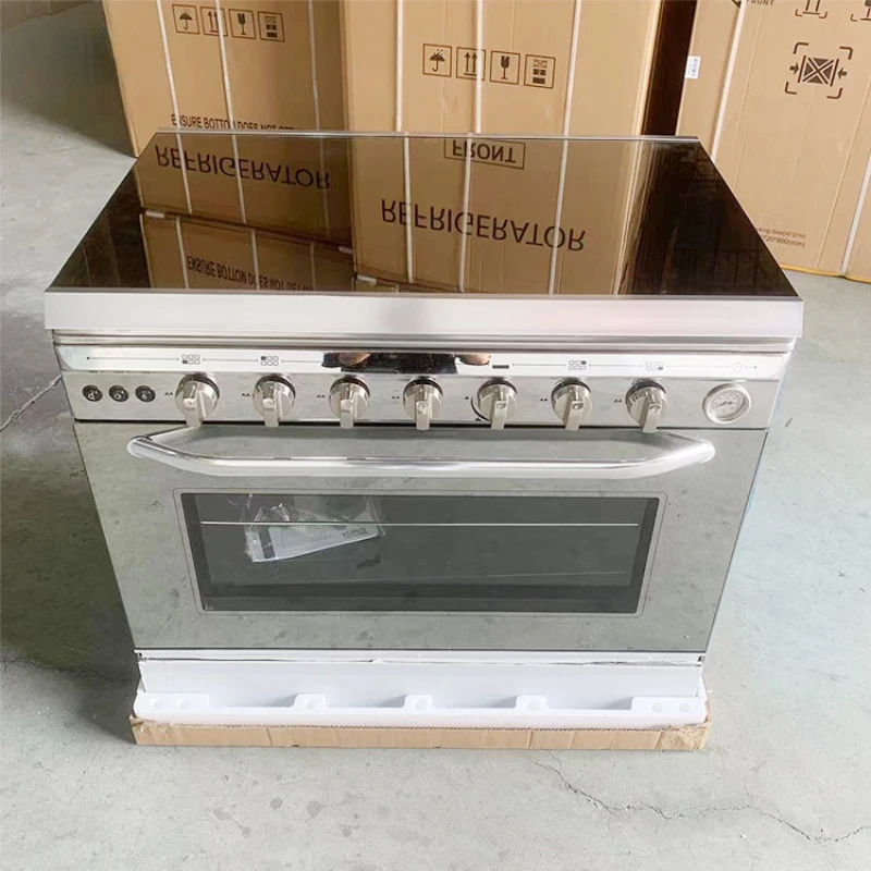 

Gas stove one-piece upright with oven European and British 6 gas stove head, starting from 1 piece in stock.