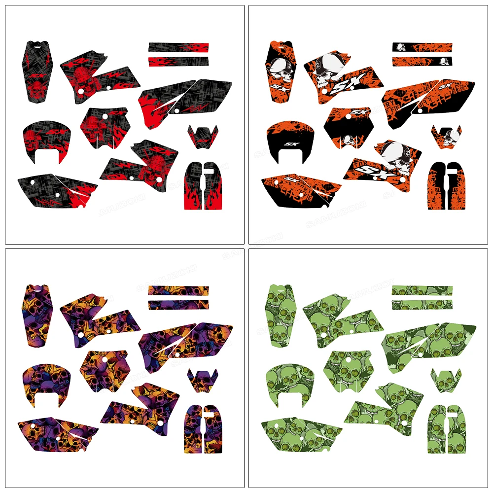 

Наклейка на мотоцикл с полным рисунком, толщиной 29/31/35 мил, подходит для моделей SX125, SX250, SX450, 125, 250, 450, 525 SX 2005, 2006 годов выпуска.