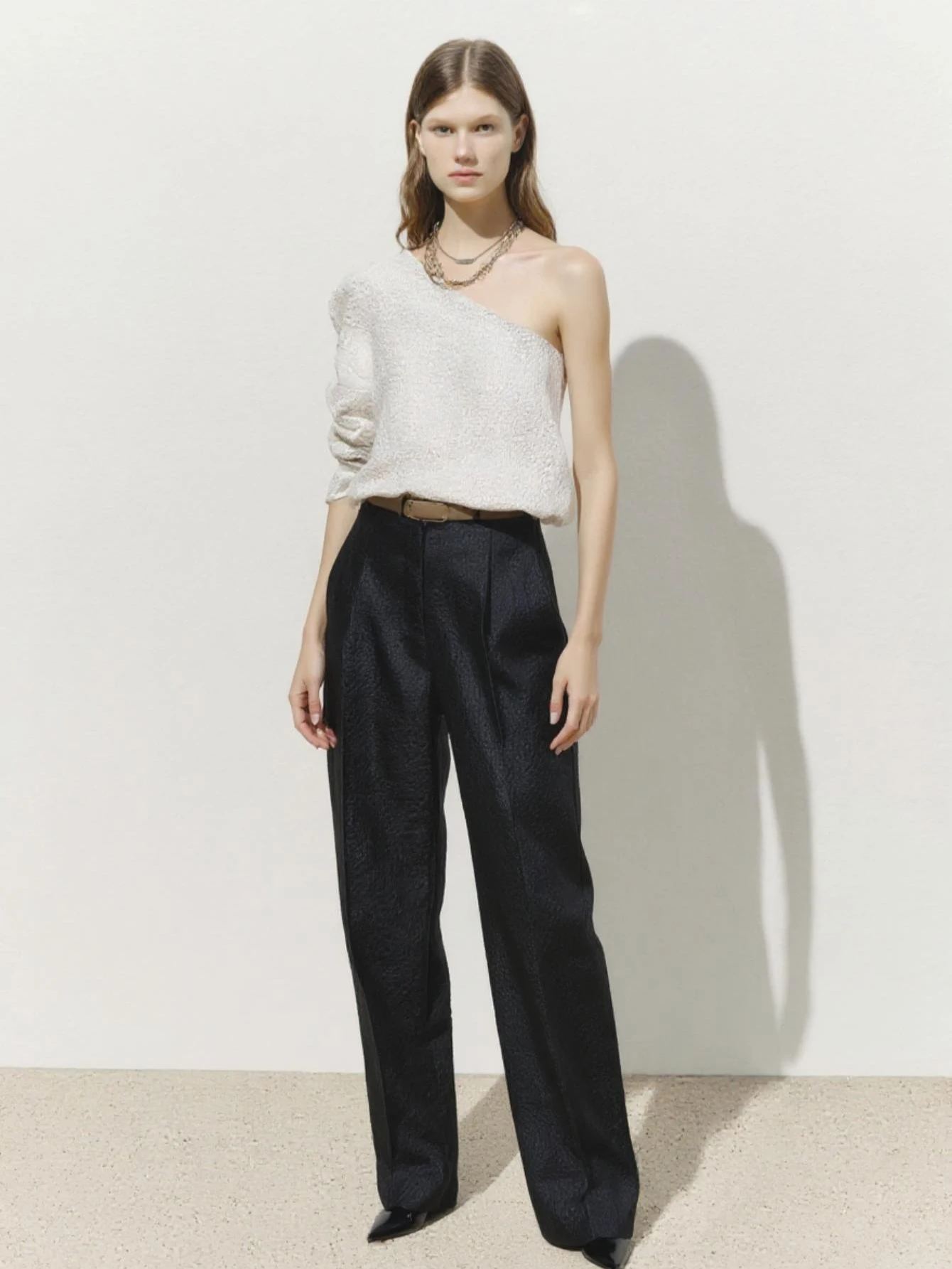 بنطال نسائي كاجوال مستقيم صيفي بطول كامل مع جيوب للارتداء اليومي الأساسي #3