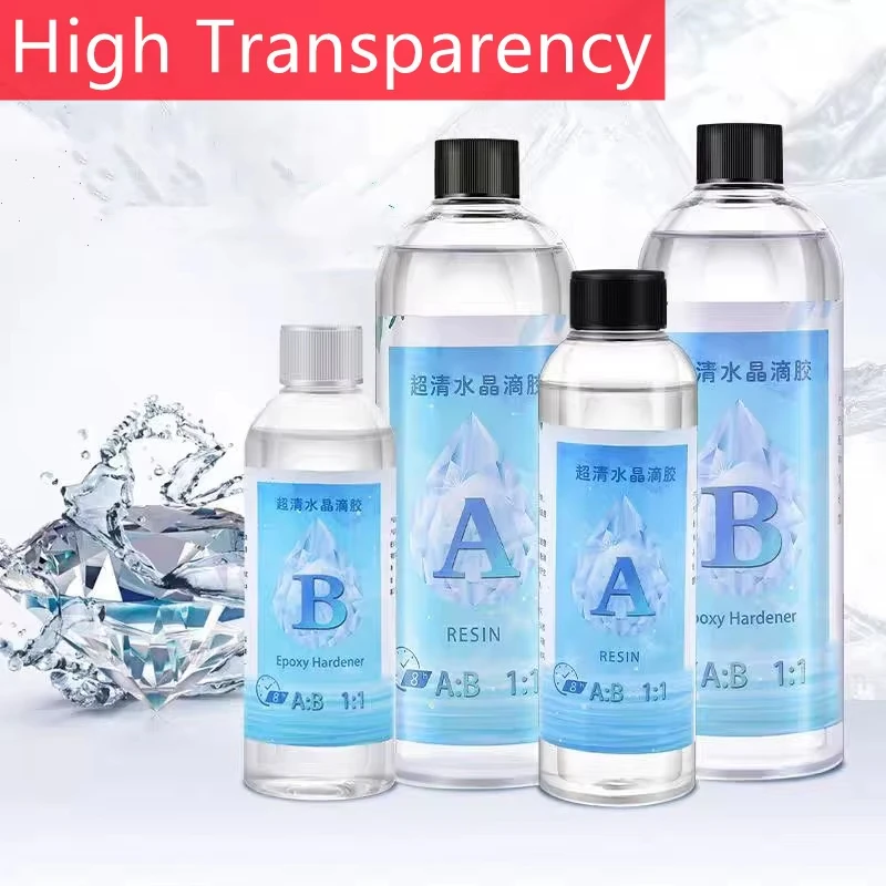

1:1 Crystal Clear Epoxy Resin Kit High Gloss & Bubbles Free Art Resin Supplies for Coating and Casting Craft DIY Jewelry Making