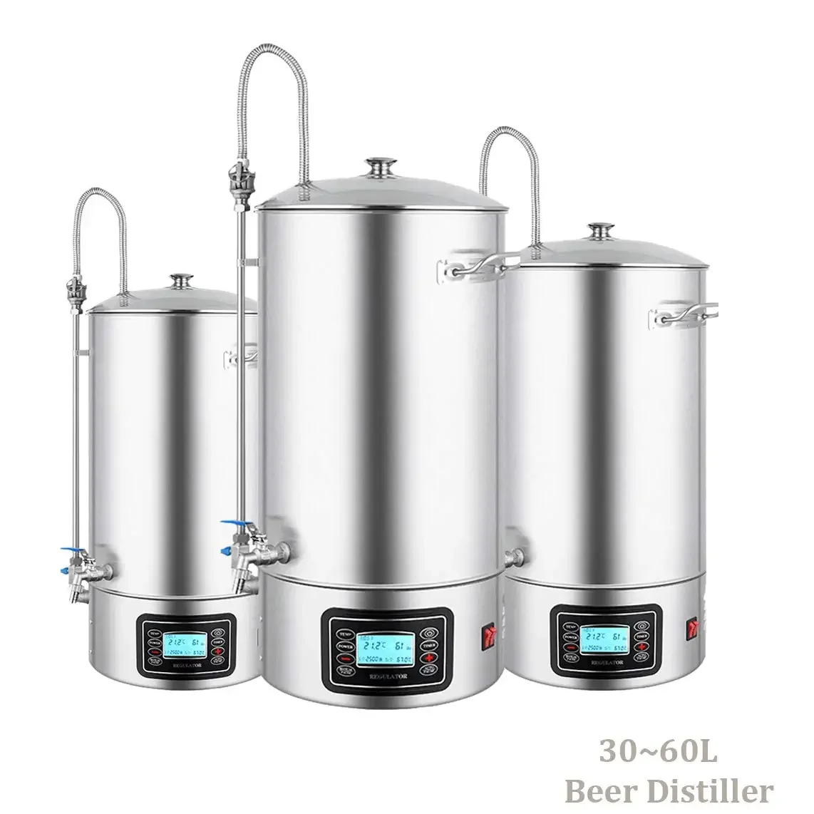 

30L-60L Home Brew Beer Lager Making Equipment All Grain Beer Brewing System