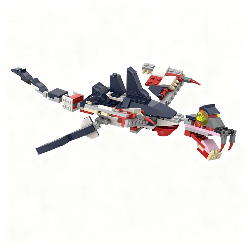 

214pcs MOC Water Dragon Creator 3 1 Model Building Blocks Construction Toy Christmas Gifts DIY Creative Idea Education Assemble