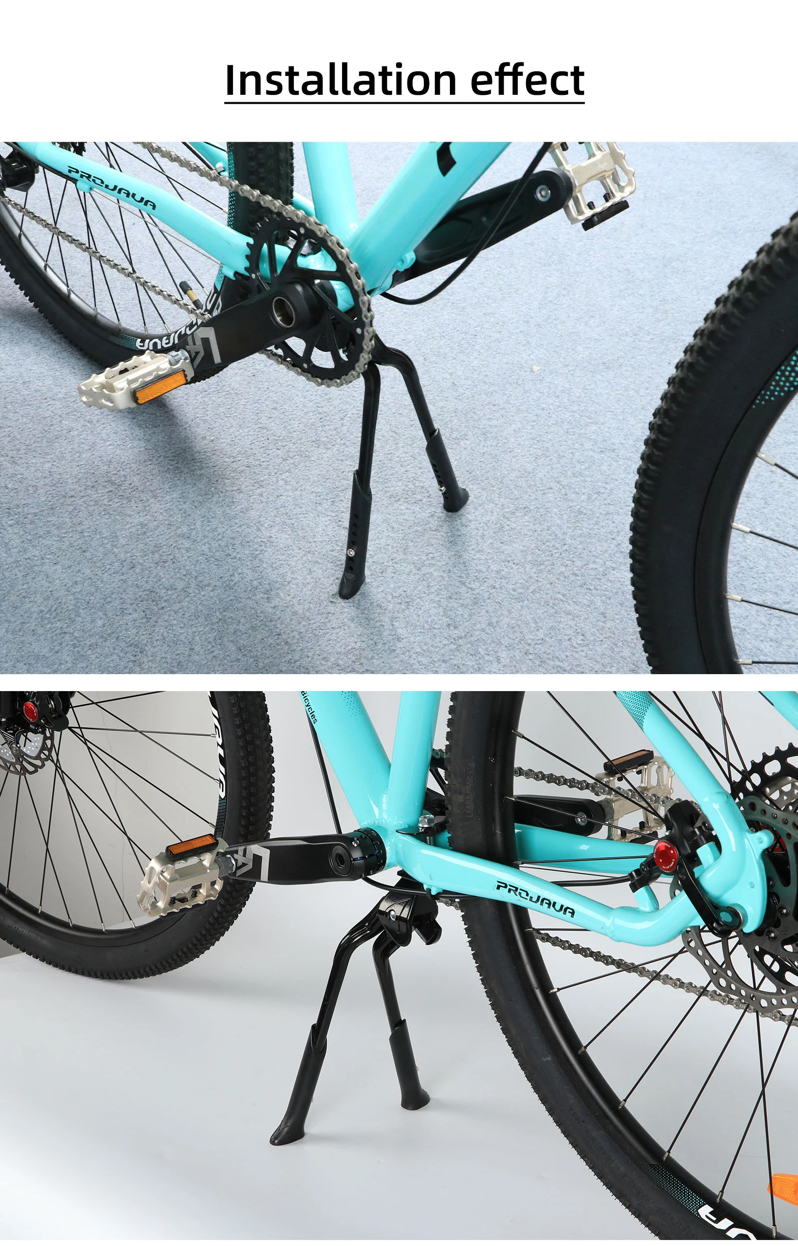 Klappbarer Fahrradständer mit Doppelhalterung, Höhenverstellbar, aus Aluminiumlegierung für Rennräder und MTBs – Detail 7