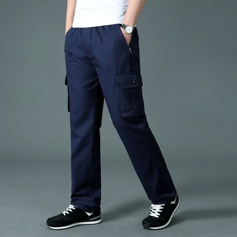 

Trekking Men's Cargo Pants Navy Blue Fishing Male Trousers Nylon Luxury New In Casual Cheap Fashion Cheapest Loose Cotton Long