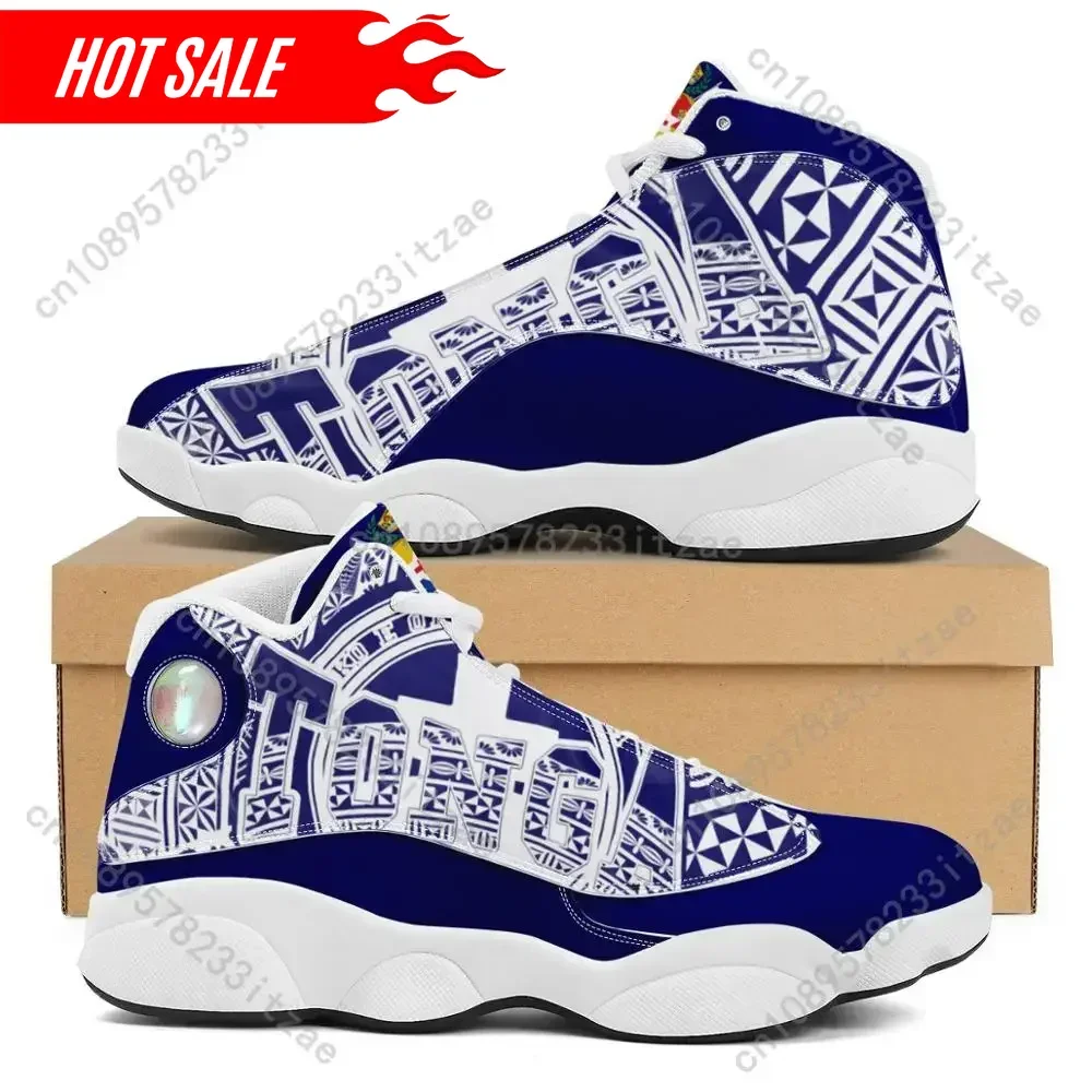 

Luxury Design Polynesian Samoa Tribe Style Boy Sneakers Running Shoes Custom Ball Sports Team Logo Men's Basketball Sports Shoes