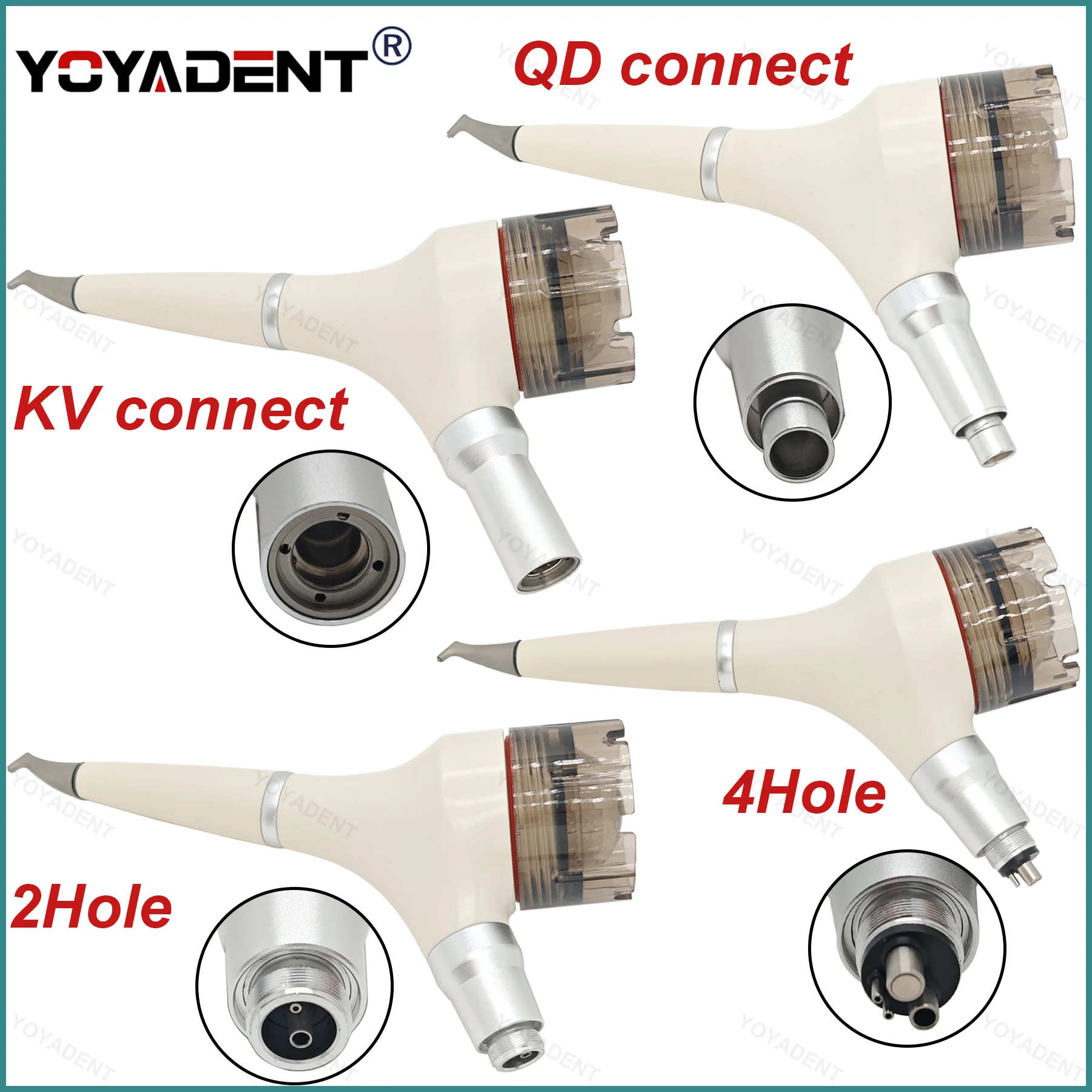 Dental Air Prophy 2/4Holes Teeth Polishing Tooth Whitening For 65μm Supragingival Sandblasting Powder Fit NSK KAVO Dental Lab