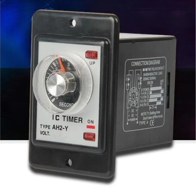 Power on delay timer time relay 10 seconds  panel installation AH2-Y