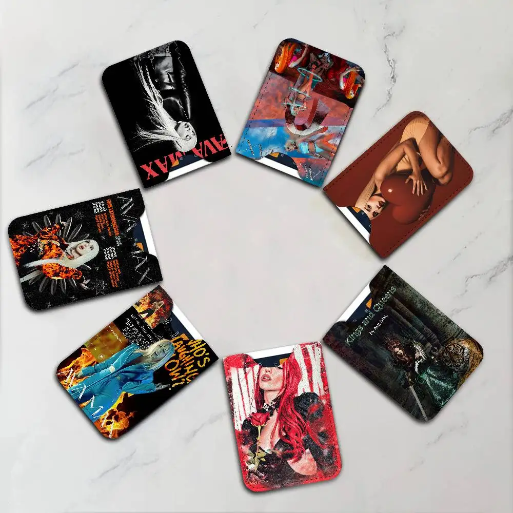 Singer A-Ava M-Max Ultra-Thin Mini Leather Card Holder Wallets for Men Women Lightweight Soft Genuine Leather Credit Card