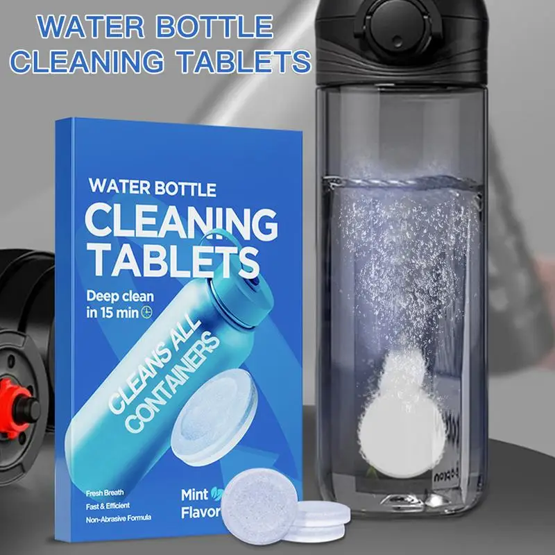 Water Bottle Cleaning Tablets Scale Cleaning Effervescent Tablets Decontamination Descaling Kettle Cleaning Kitchen Cleaner