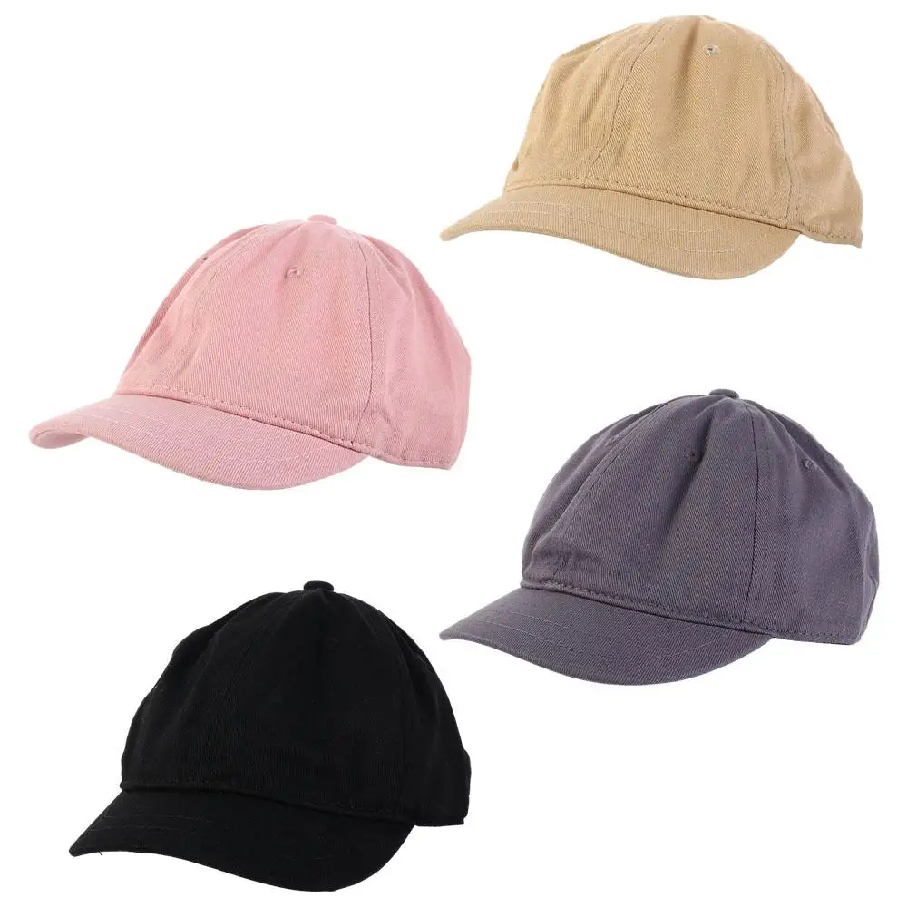 Snapback Golf Hat Hip Hop Korean Style Caps Men Baseball Caps Solid Color Caps Women Baseball Caps Short Brim Baseball Caps