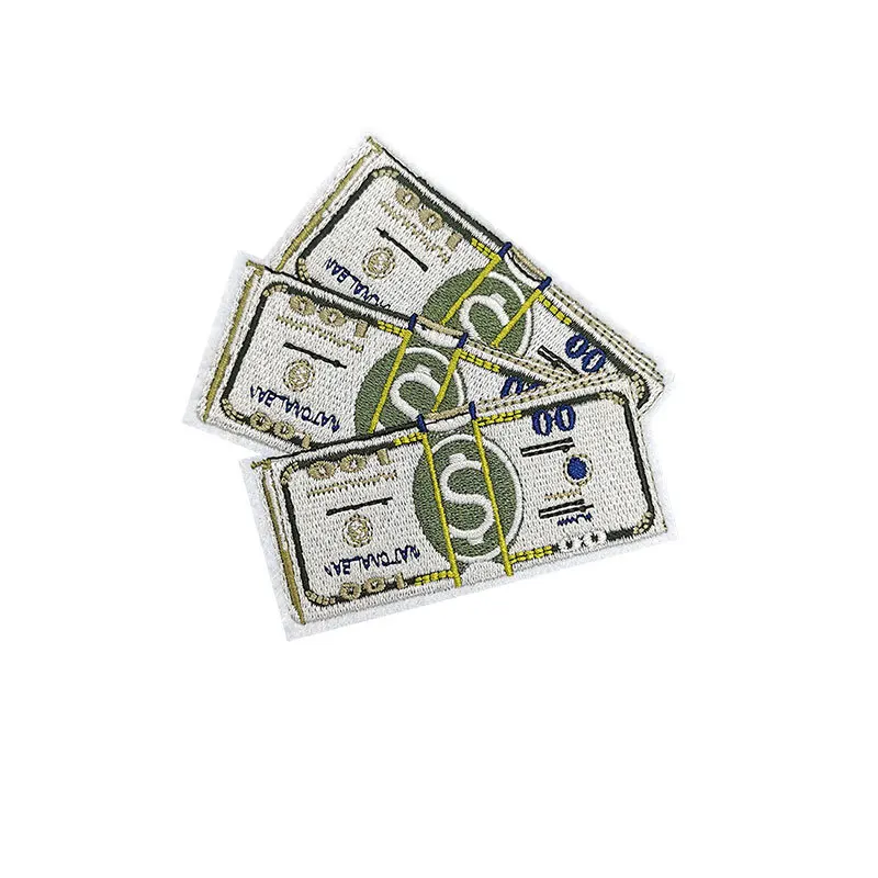 Three US dollars in size: 10x10CM patchers embroidery clothing stickers Iron on badge logo punk patches Clothing decoration