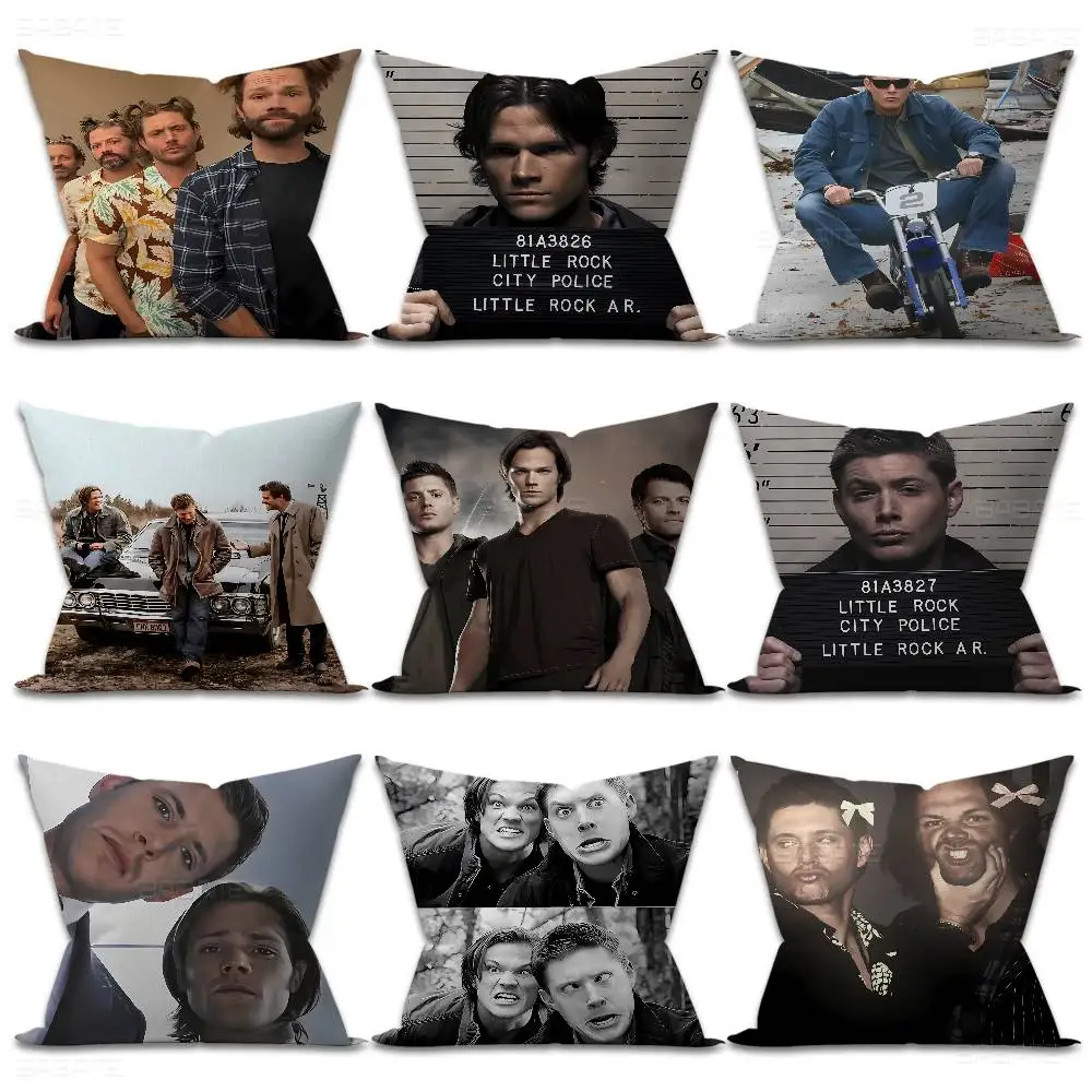 TV S-Supernatural Pillow Cover Design cushion Cover decor Holiday Decorati