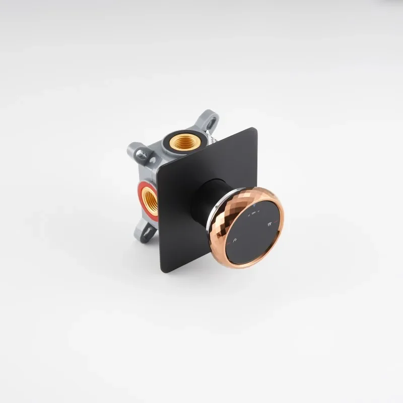 Concealed Led Shower System Set High Pressure Rainfall Shower Head & Handheld Spray Built-In Wall Mounted Installation