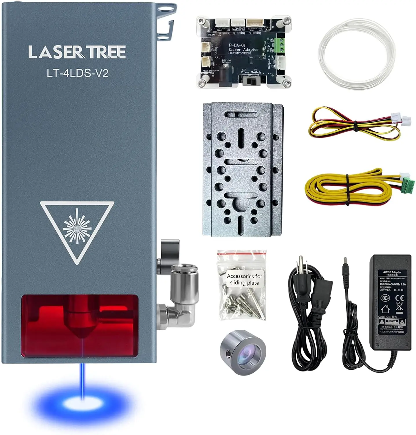 

LASER TREE Laser Engraver Module, 20000mW(20W) Output Optical Power, Laser Engraver Cutter Module with Air Assist, High Accuracy