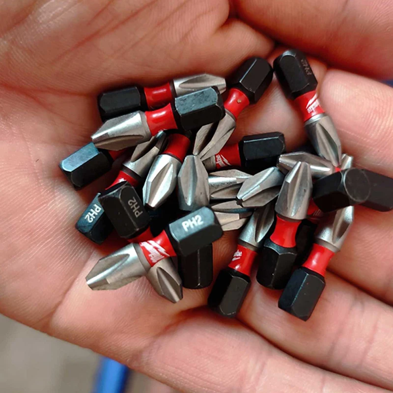 Imagem -05 - Milwaukee Ph2 25 mm Brocas Impacto tipo Broca para Chave de Fenda Elétrica Fixa Resistência ao Desgaste Ferramenta Elétrica Acessório