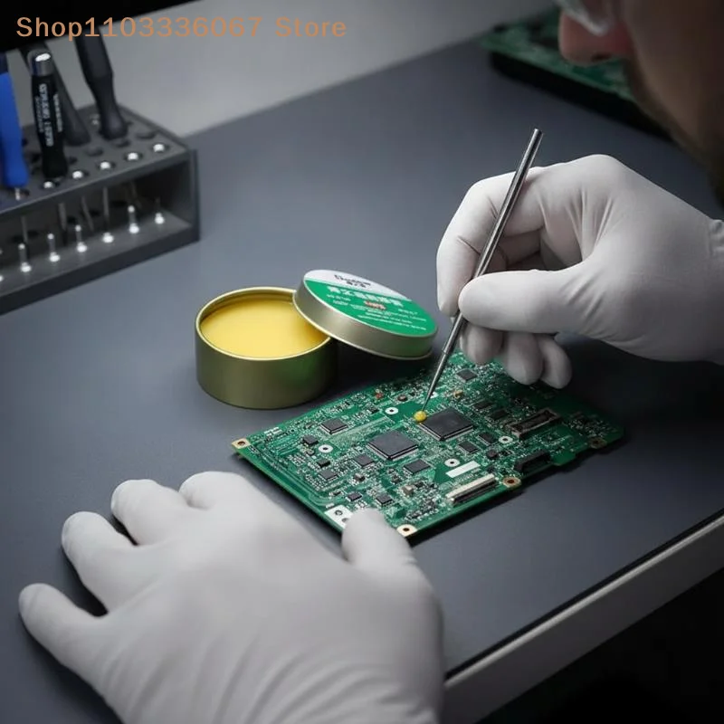 【HLS】Solder Paste Rosin Flux Lead-free Easy Operation Welding Flux 10g/30g/100g for Beginner Welding Practice