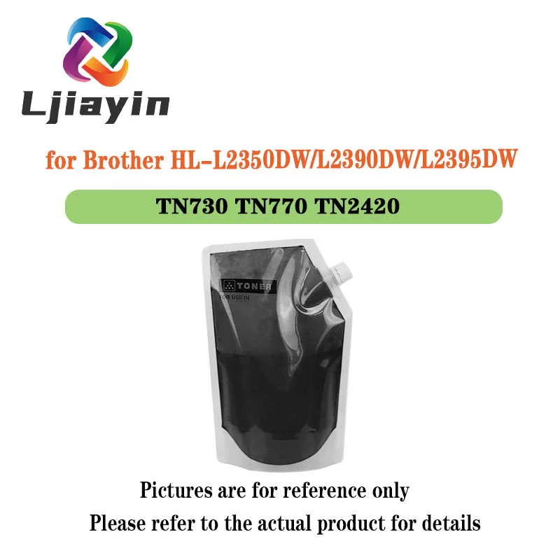 1000g Each bag TN730 TN770 TN2420 Toner Powder for Brother HL-L2350DW/L2390DW/L2395DW/HL-L2370DW/L2370DW/MFC-L2710DW/L2750DW