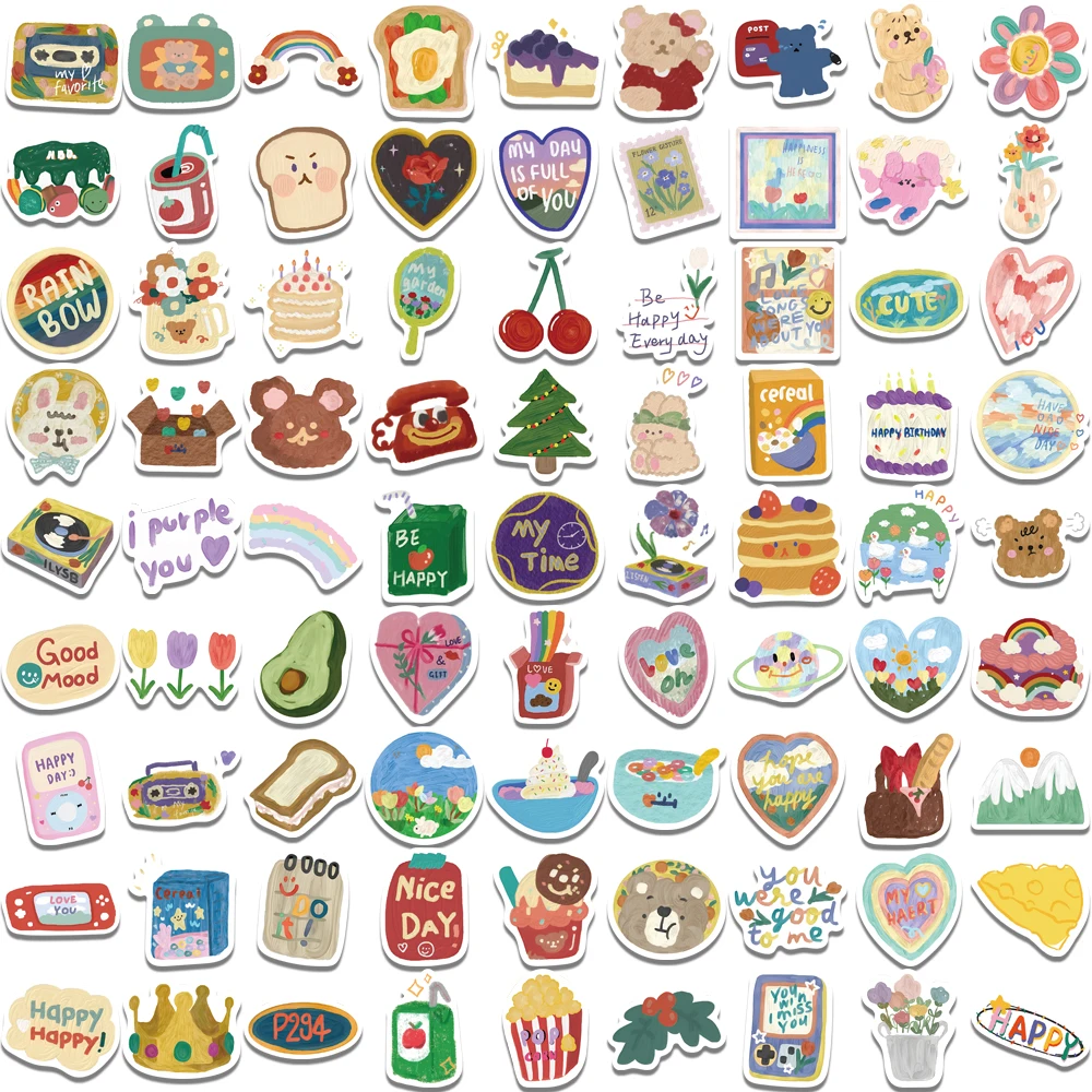 90 pièces mignon sourire fleur autocollants dessin animé autocollants de motivation pour enseignant d'école enfants étudiant papeterie PVC autocollants enfants jouets