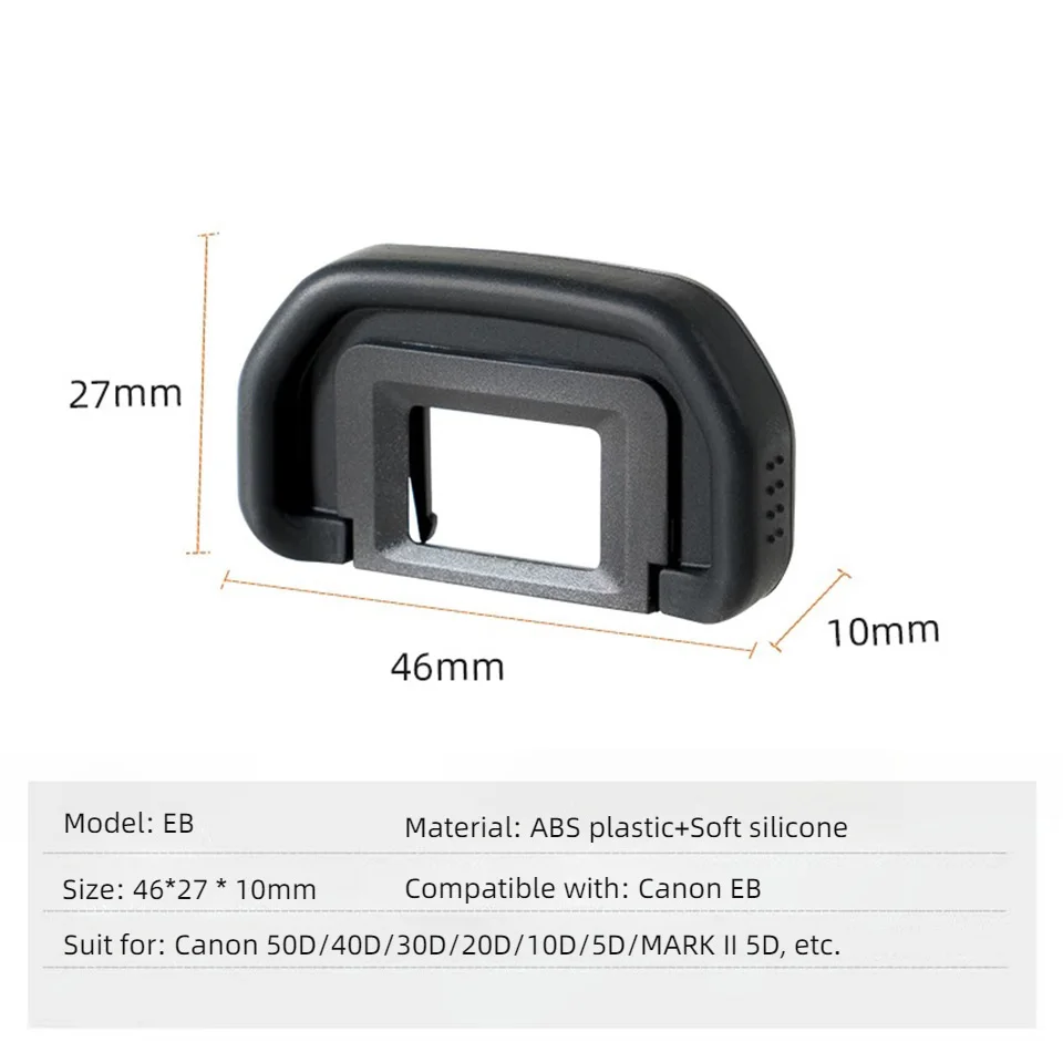 EB Soft Rubber Eye Cup Eyepiece Eyecup Viewfinder for Canon EOS 90D 80D 70D 60D 50D 40D 30D 20D 5D 6D Mark II Camera Accessories