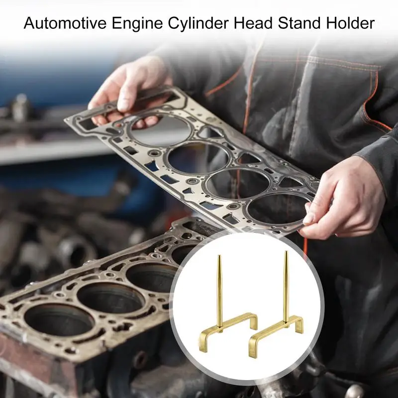 Cylinder Head Stand Holder 2pcs Stand Tool Work Stand Set with Tapered Mandrels Easy Disassembly Cylinder Head Stand Holder Tool