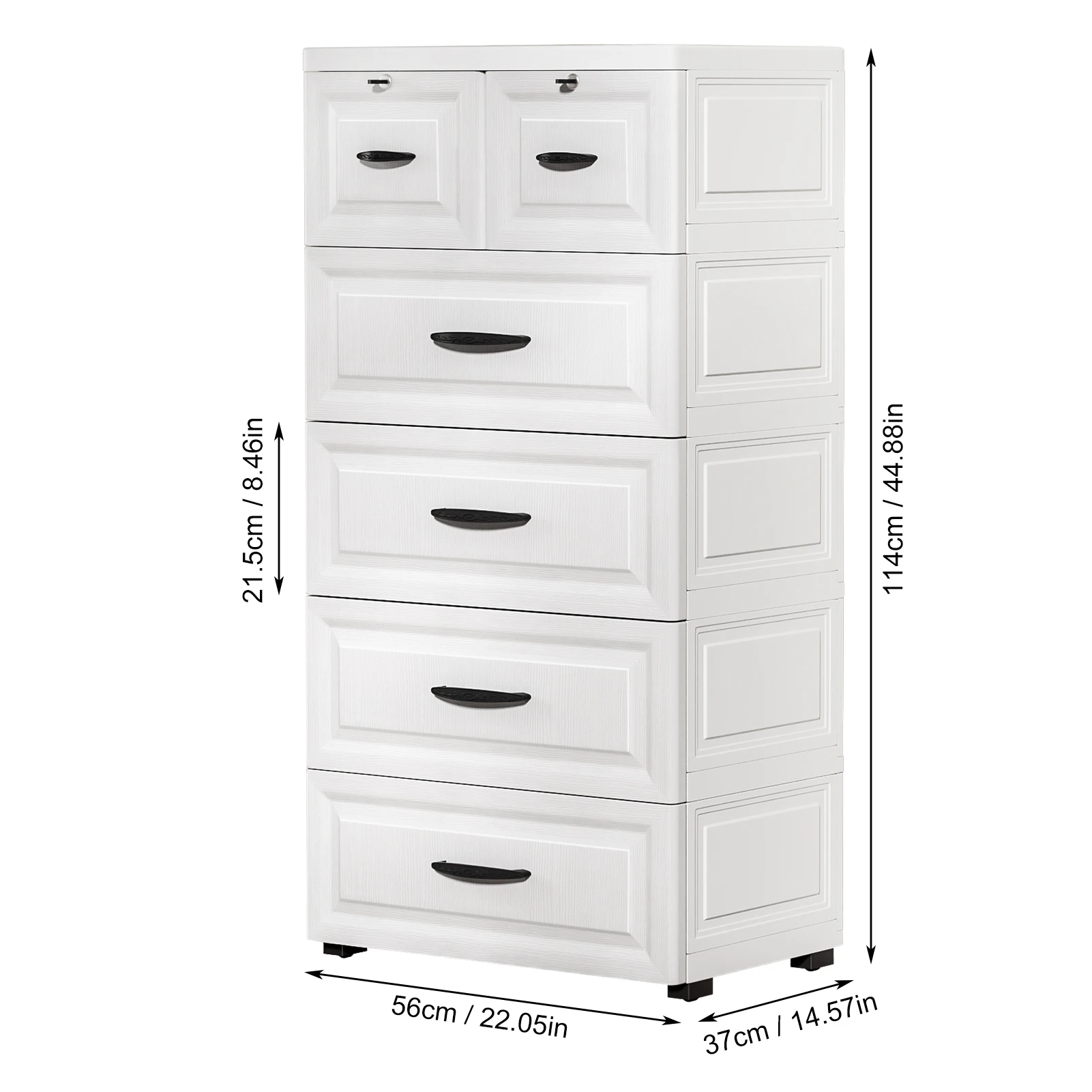 5 Lades Dressoirs Opbergkast Houten Dressoir Mobiele Kast Locker Woonkamer Organizer Kleine Lade Thuis Kantoor