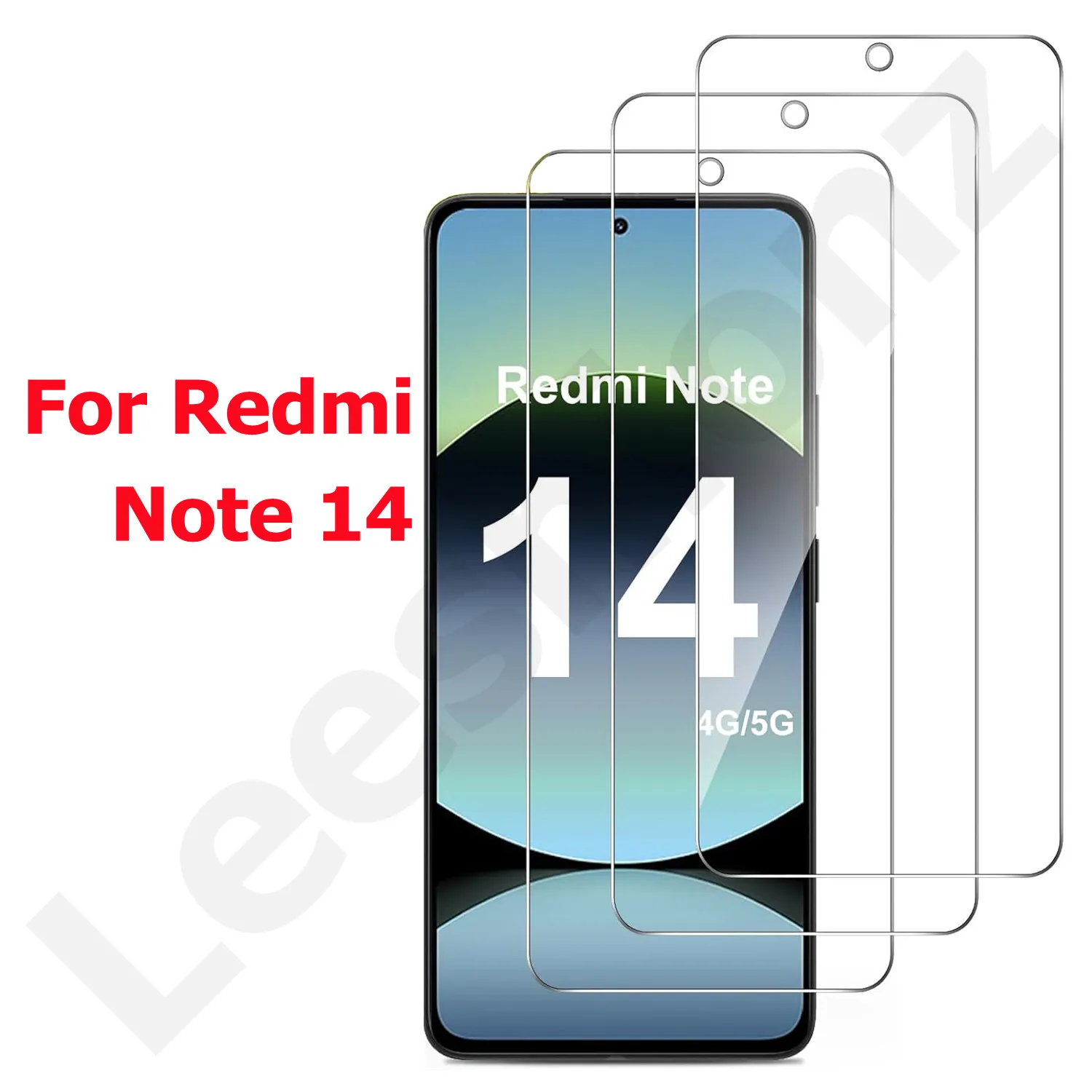 Screen Protector For Redmi Note 14 Tempered Glass 9H Transparent Clear Anti Scratch