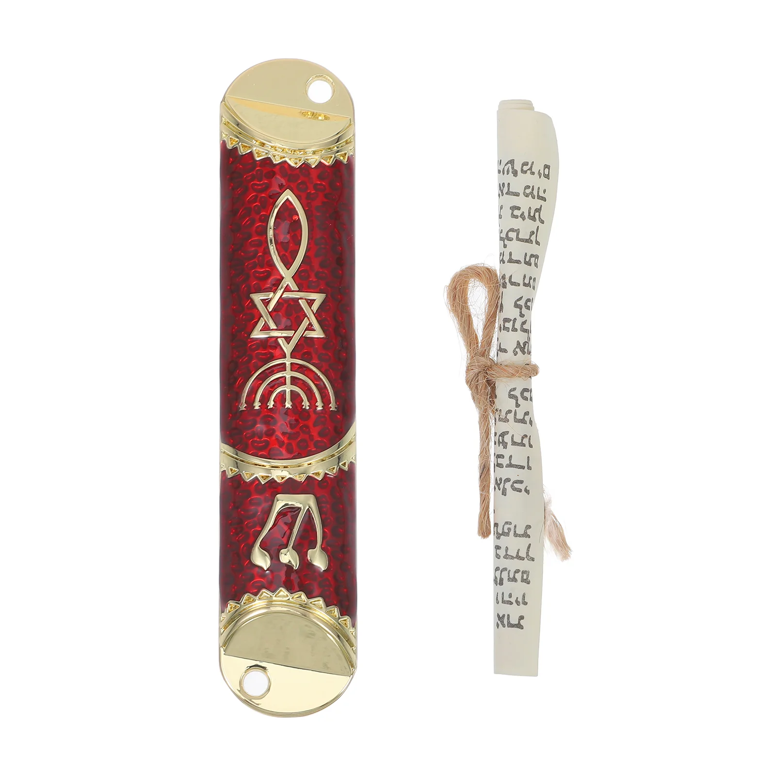 Goal Post Religious Mezuzah Jewish Metal Mitzvah Catholic Decor Wedding House Door Zinc Alloy with Scroll Office