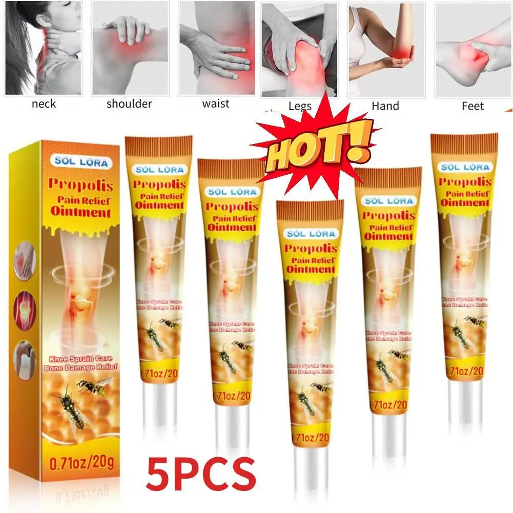 5PCS 20g Bee Venoms Joint Cream Joint And Bone Therapy Cream Massage Treatments Cream Bone Health Body Care Tools Joint Bone Gel