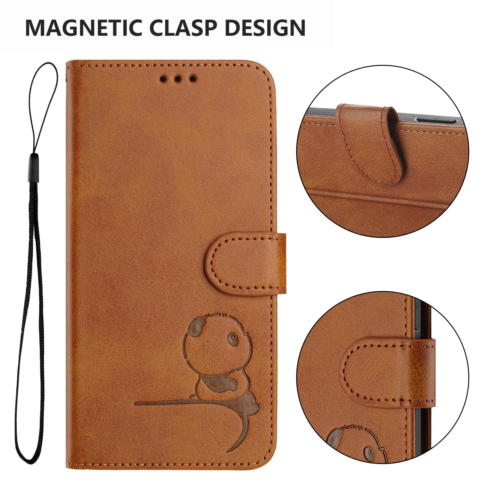 Magnetic Leather Case for Nokia HMD Skyline Fuison Pulse Plus Pro X30 G22 G21 G20 G11 G10 C32 C30 C22 C20 Flip Wallet Cover - view 3