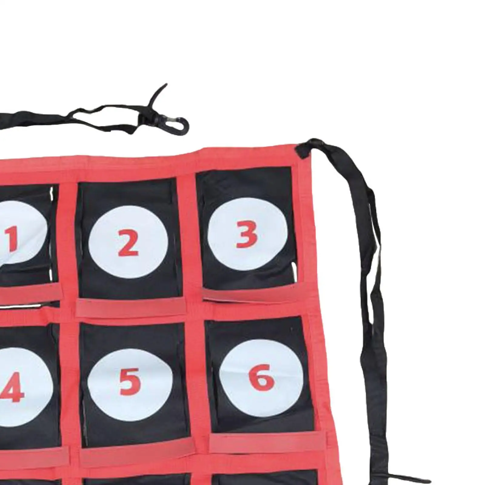 Objetivo de lanzamiento de softbol de pelotas de béisbol con precisión, movilidad conveniente numerada para atrapar en interiores, golpes, entusiastas del aire libre