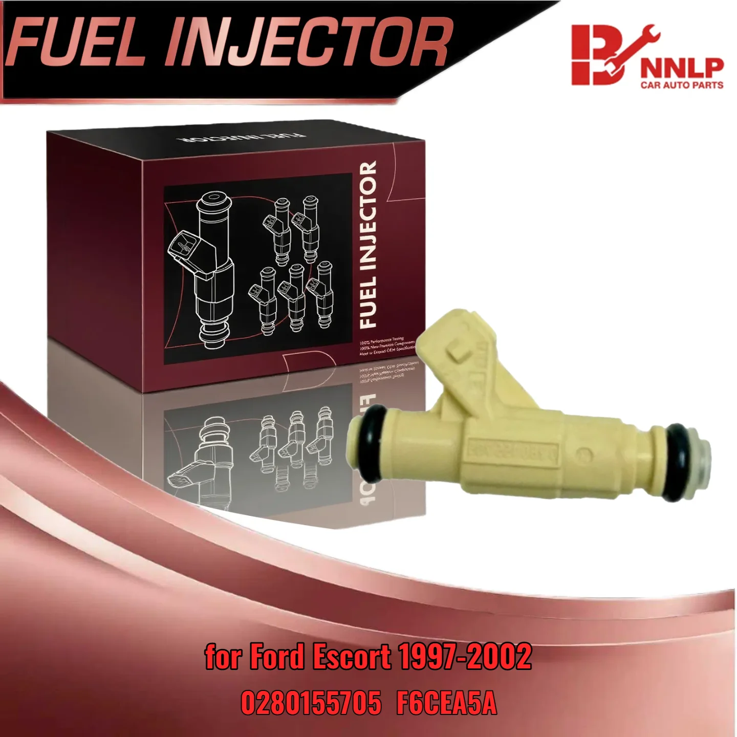 

1Pc Injector For Ford Escort 1997 1998 1999 2000 2001 2002 0280155705 F6CE A5A