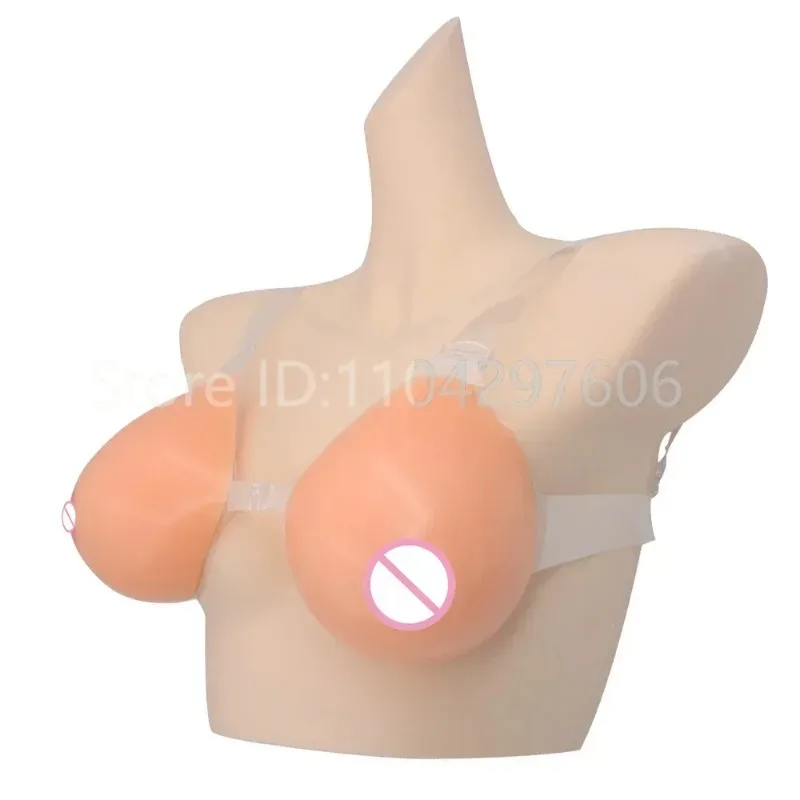 

500-1000g Soft Natural Transgender Silicone Artificial Boobs ,Water Droplet Shape Fullness Fake Breast Form,for Crossdresser