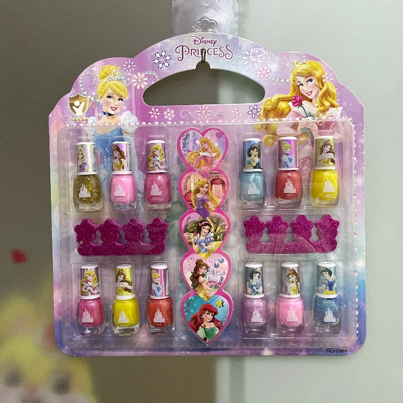 

Disney Kids Frozen Nail Polish cosplay Animation Derivatives Girl Elsa Princess Makeup Toy Set