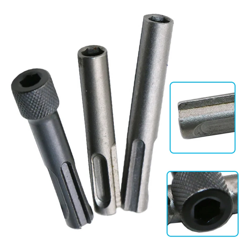 3ชิ้นสองหลุม SDS ปลอกต่อขยายหกเหลี่ยมภายในสองช่องค้อนไฟฟ้าชุดเครื่องมือแปลงบิตแรงกระแทก