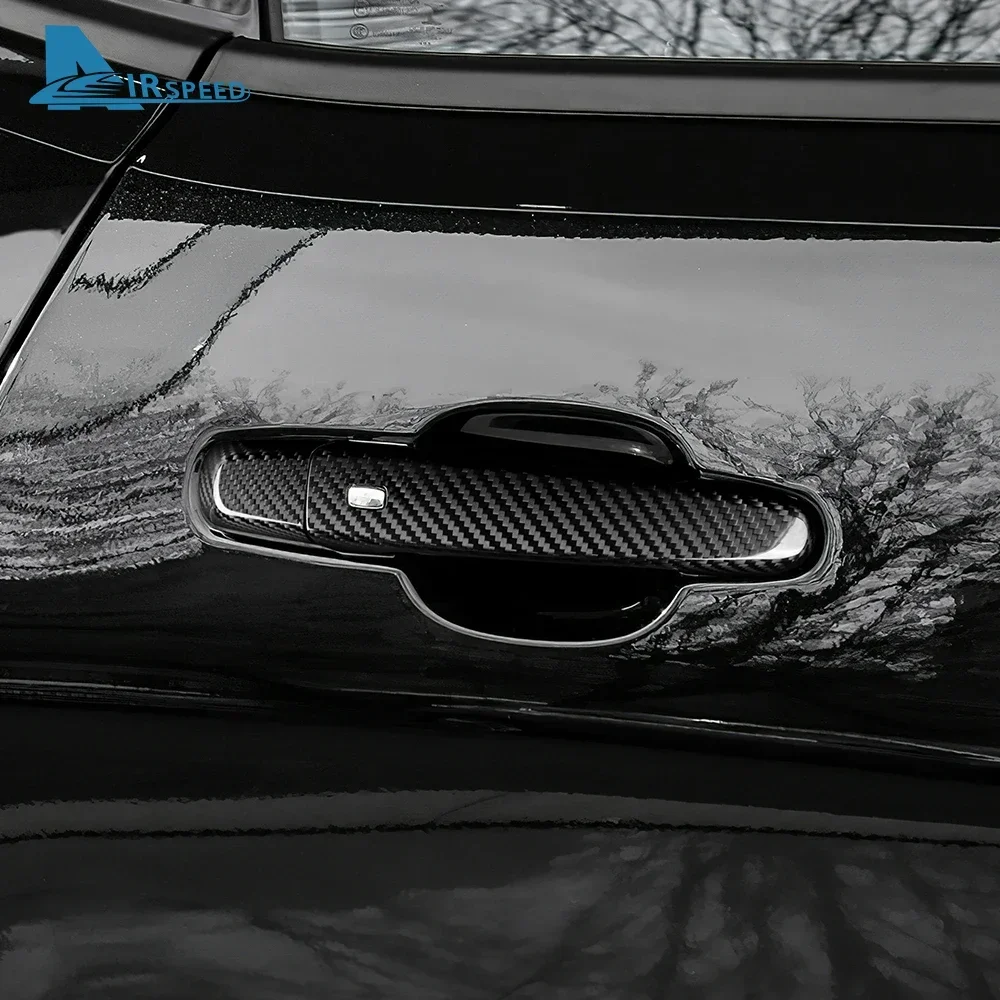 

Dry Carbon Fiber Car Door Handle Sticker Accessories For Chevrolet Camaro 2016 2017 2018 2019 2020 2021 2022 2023 2024