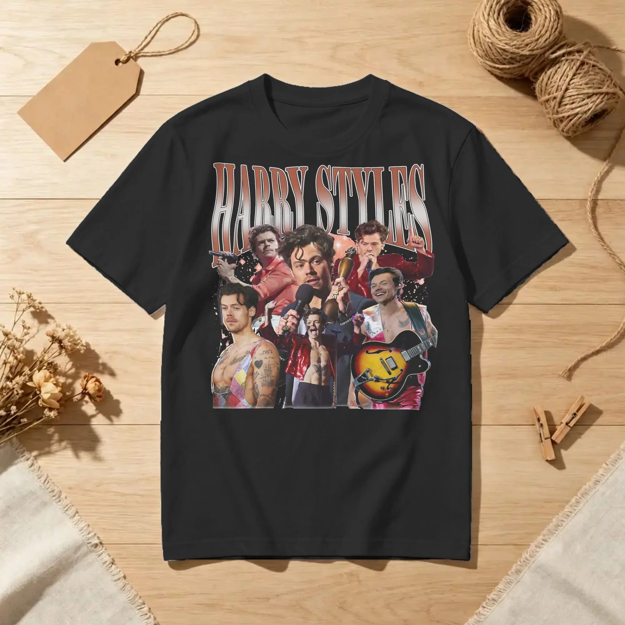 Vintage Harrys Styles House T Shirts for Men Women Cotton Vintage T-Shirts Round Collar  Tee Shirt Short Sleeve Tops Plus Size