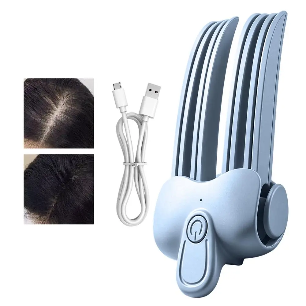 Kabellose Heiz-Root-Volumen-Clips, Anti-Verbrühungs-Haarwurzel-Flauschiger-Kamm für den Haaransatz, kabelloser Root-Lifter-Kamm für Zuhause und Friseursalon – Detail 6
