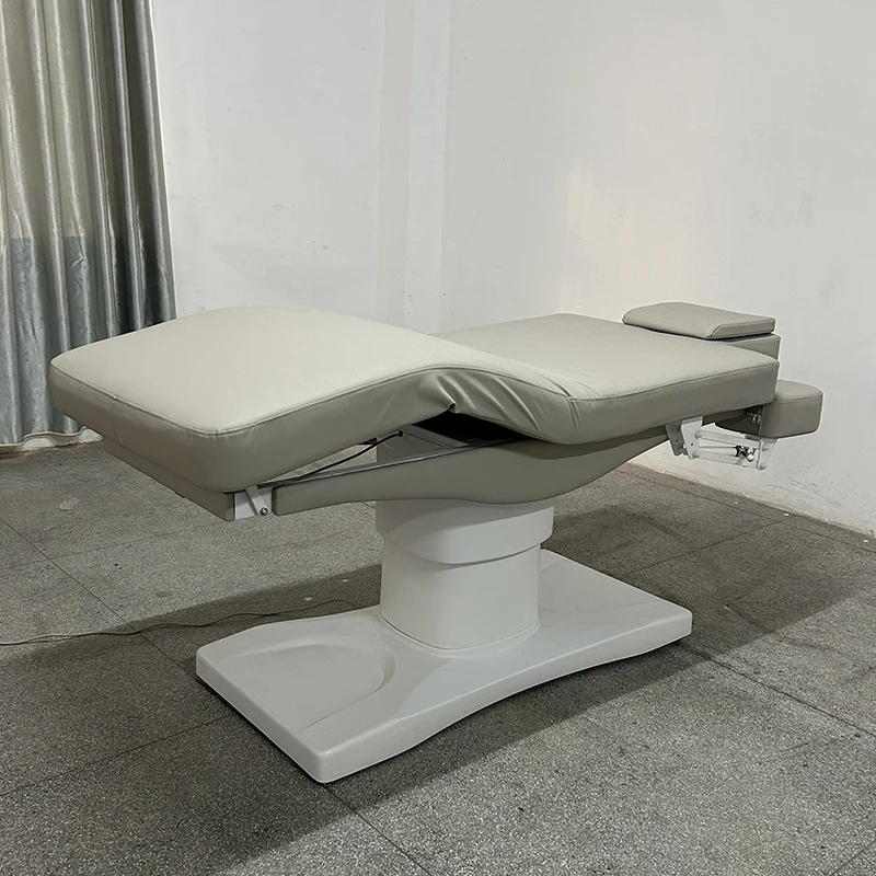 Luxury Salon Furniture Facial Spa Massage Table 3 Motor Electric Beauty Salon Bed One-button Remote Control