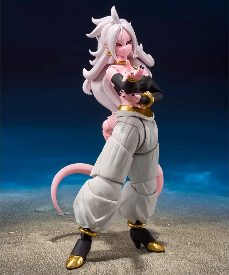 100% Original Bandai S.H. Figuarts SHF Dragon Ball Z Android 21 Gril Buu Boo In Stock Anime Action Collection Figures Model Toys