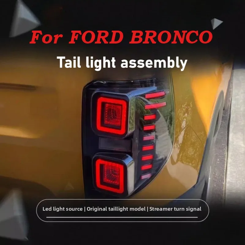 

Для Ford BRONCO SPORT Edition автомобильные задние фонари модифицированные светодиодные дневные ходовые огни DRL плавный указатель поворота тормозной фонарь заднего хода