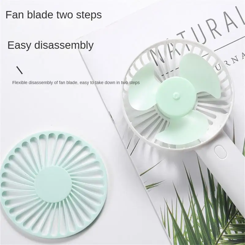 Portable Mini Desktop Air Cooler Folding Fan Handheld USB Rechargeable Fan Outdoor Travel Sports Fan